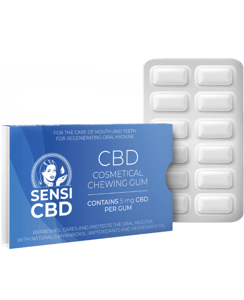 Guma de mestecat cu 5mg CBD